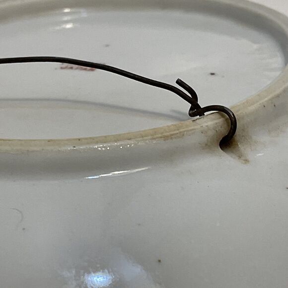 Japan Vintage Hand Painted Small Decorative Nature Scene Hanging Plate 5.5 in - Picture 9 of 9